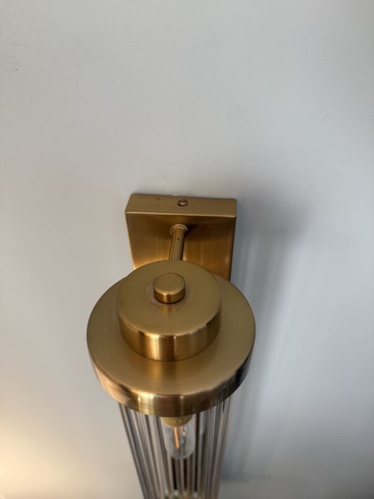 2x Lampa ścienna kinkiet kolumna modern glamour elegant money kryształ prism