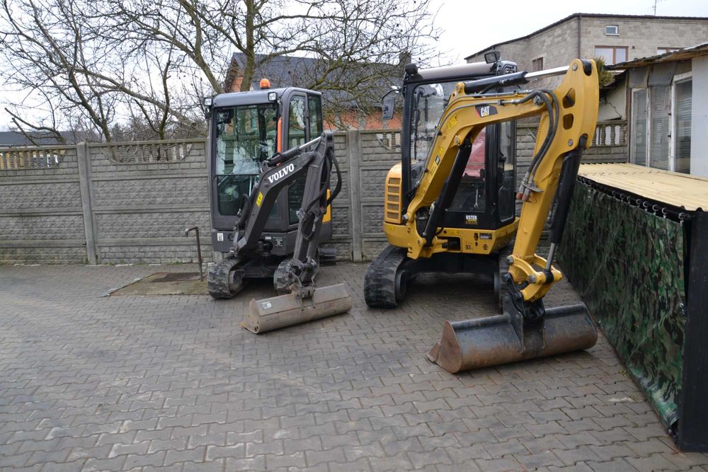 Usługi koparko-ładowarką, ładowarką, koparką