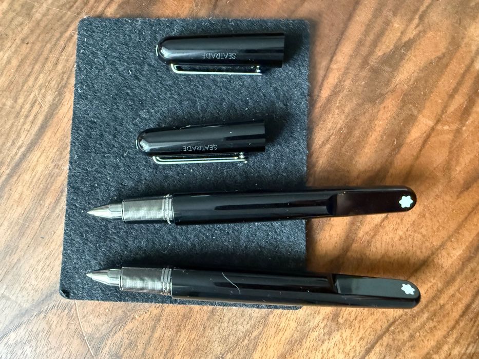 Montblanc estojo em pele + 2 canetas Bohème Rollerball