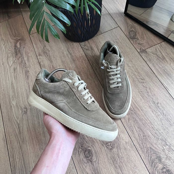 Filling Pieces Suede Skórzane trampki eleganckie