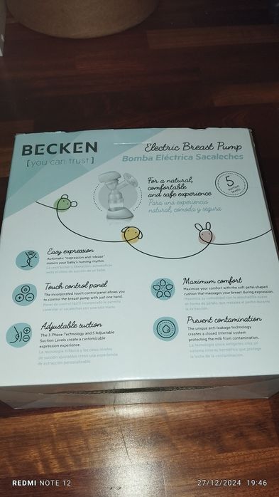 Bomba tira leite como nova.. só aberta da caixa para ver o conteudo