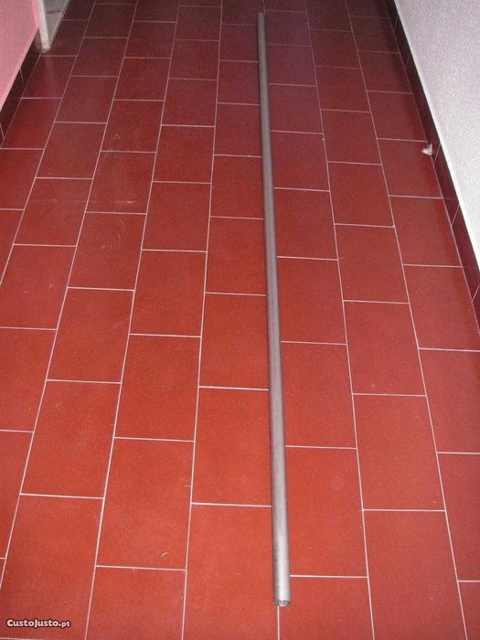 Varão Cromado Mate para Cortinados