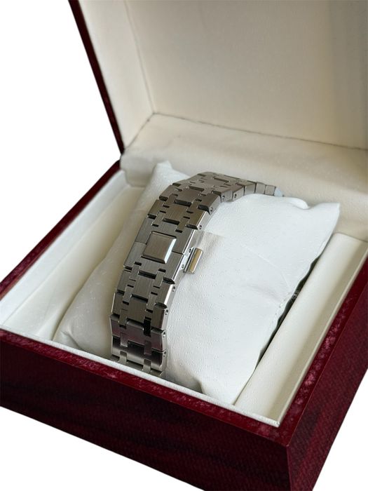 Zegarek Seiko mod na wzór AP royal oak nowy srebrno zielony automat