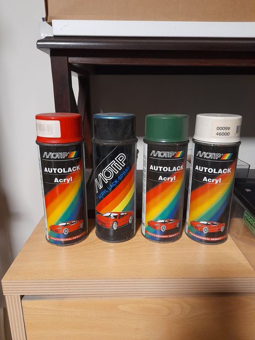 Tintas em spray da  Motip