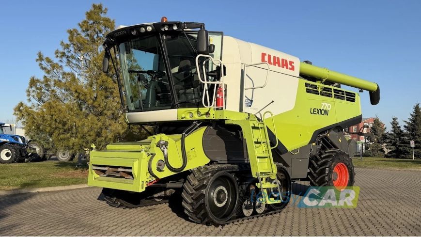 Claas Lexion 770 Terra Trac wyposażony w Header Vario 1230 12,27m