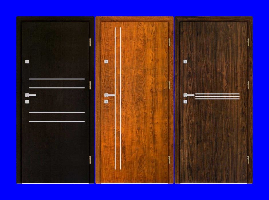 Drzwi do BLOKU wejściowe - zewnętrzne z MONTAŻEM ,Wyprzedaż!! Polskie