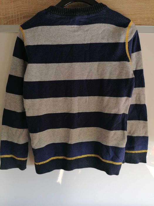 Dzianinowy sweter chłopięcy 6/7 lat 122 cm