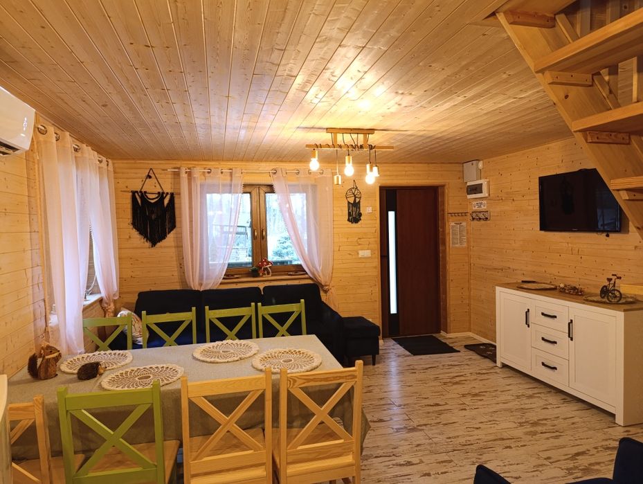Domek nad zalewem Chańcza letniskowy balia, sauna LEŚNY CZAR