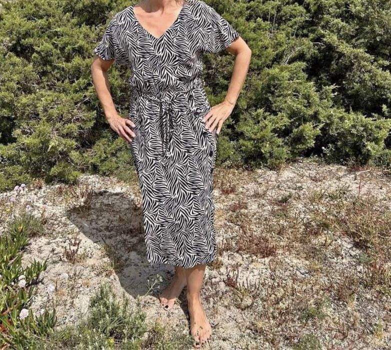 Vestido estampado , em ótimo estado (usado 1 vez)