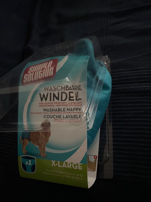 Cueca lavável para cão