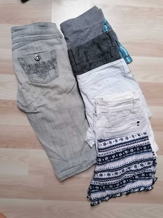 Megapaka damskich ubrań i dodatków, około 100 sztuk, paczka XS/S