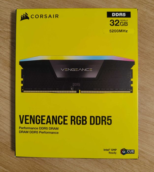 Nowa pamięć Corsair Vengeance RGB DDR5 32GB 5200MHz Intel XMP