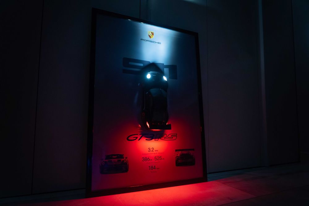 Obraz Plakat Porsche 911 GT3 RS Podświetlany