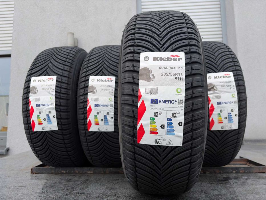 x4 całoroczne 205/55R16 Kleber Quadraxer3 91H prod. 2026 rok! C,B,69DB gwar