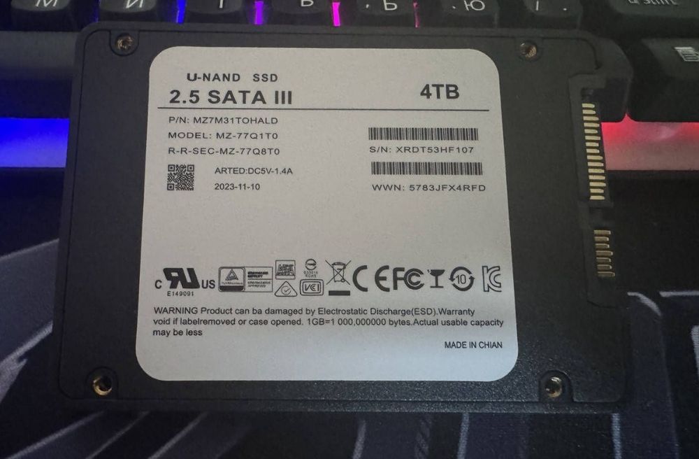 Ssd 2.5 Sata3 3D Nand Blue 4 ТБ