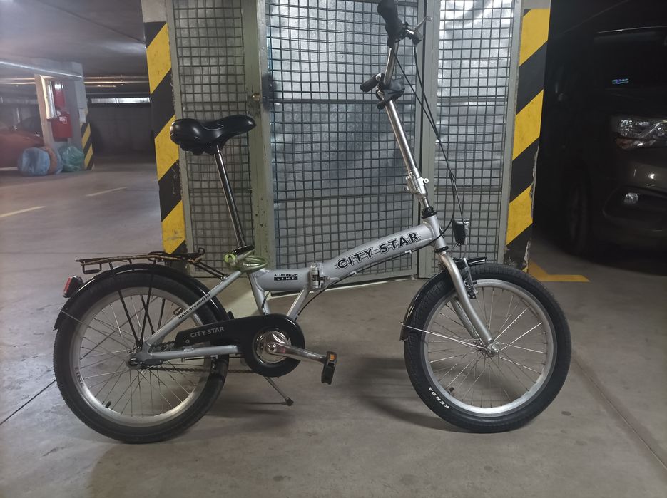 City Star aluminiowy  składak 20" 3 biegi  na 190cm