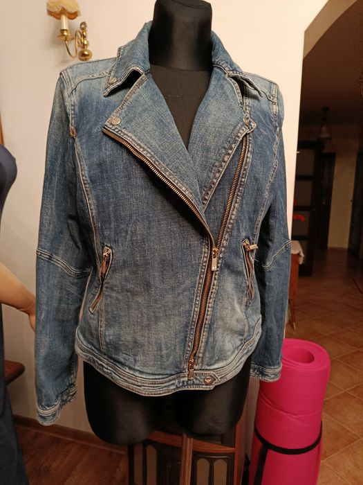 Kurtka damska, ramoneska, dżins. Armani