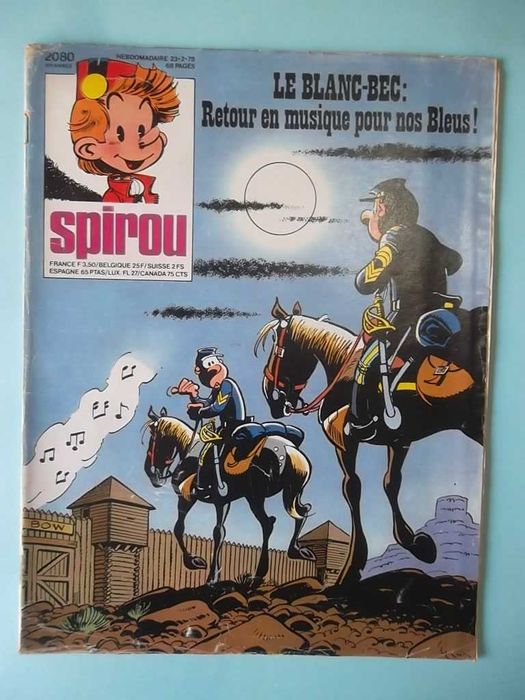 Revistas SPIROU em francês. Números com suplementos BD