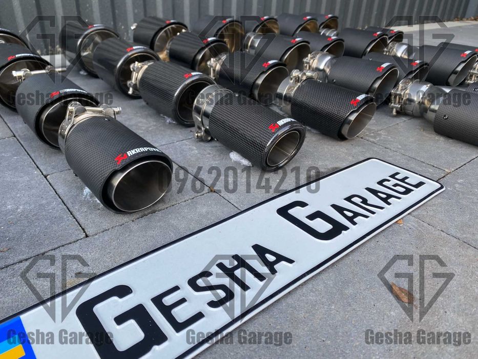 Насадки вихлопа вихлопу akrapovic акрапович 63, 76, 89, 101, 114 мм