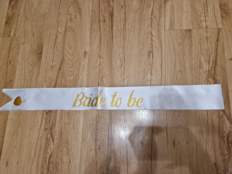 Szarfa Bride to be wieczór panieński plus opaska