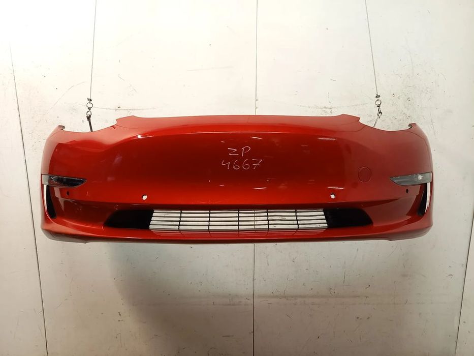 tesla 3 model zderzak przod przedni + halogeny
