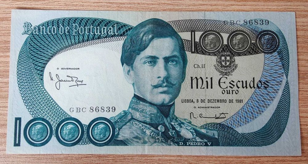 Portugal - 1000 Escudos - 3/10/1981 - "XF+"