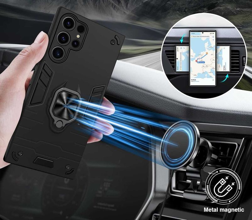 Etui Case Pancerne Samsung Galaxy S23 Ultra + Folia na ekran