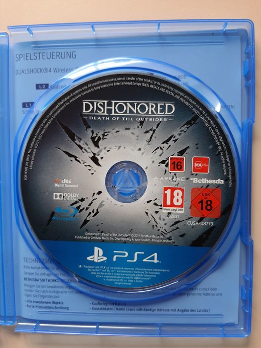 Dishonored Complete Collection - Ps4 Spiel Gra