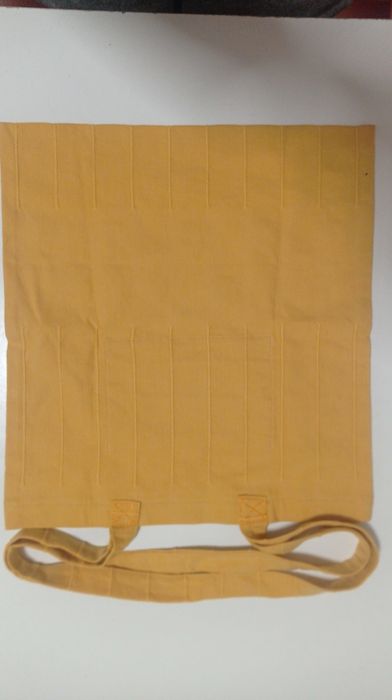 Totebag - saco em tecido amarelo - artesanato
