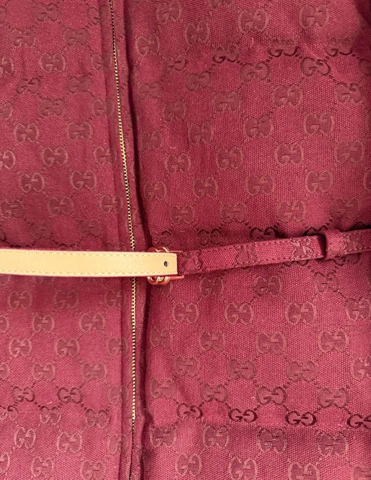 Kurtka Gucci bordowa nowa puch naturalny S