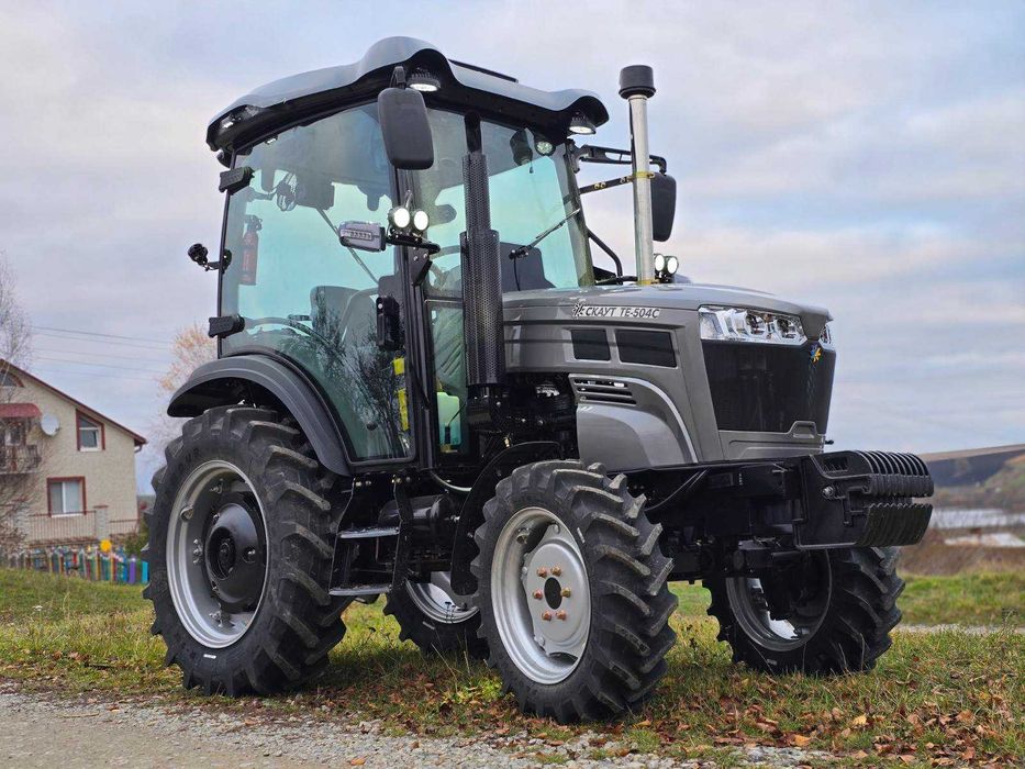 Мінітрактор трактор із заводською кабіною СКАУТ ТЕ-504СRX євронавіска