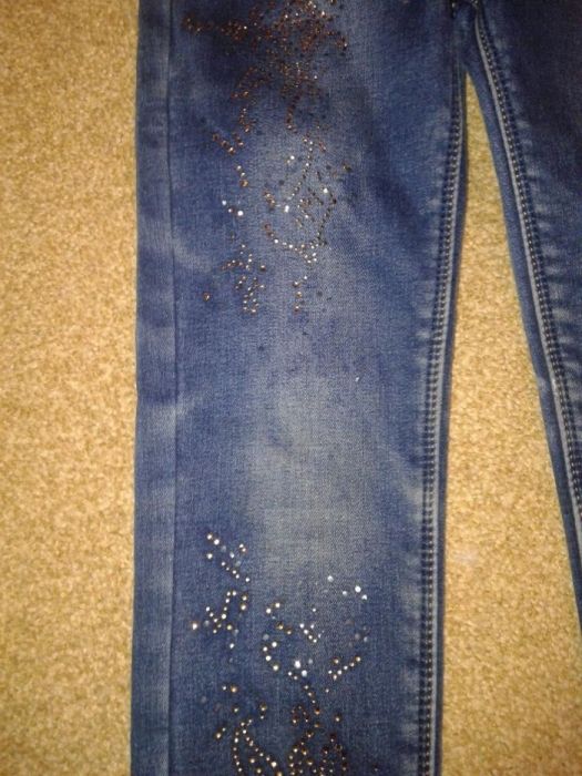 Утепленные джинсы для девочки