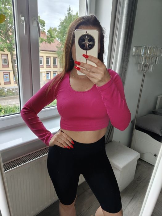 Różowa pink bluzka Cropp top Primark M