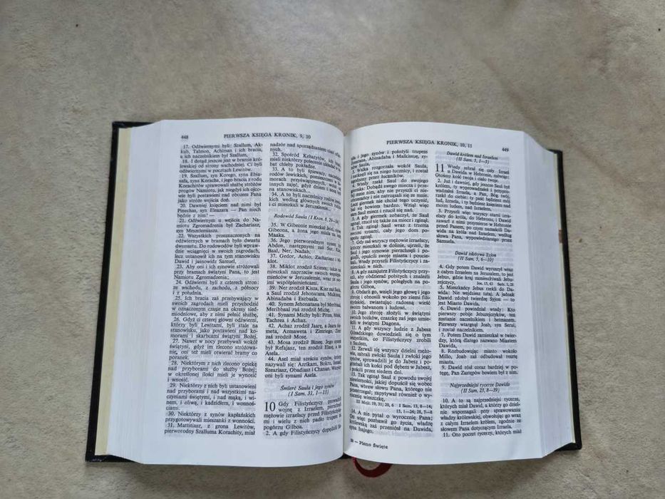 Pismo Święte Biblia Warszawska mały format 1996 - twarda okładka