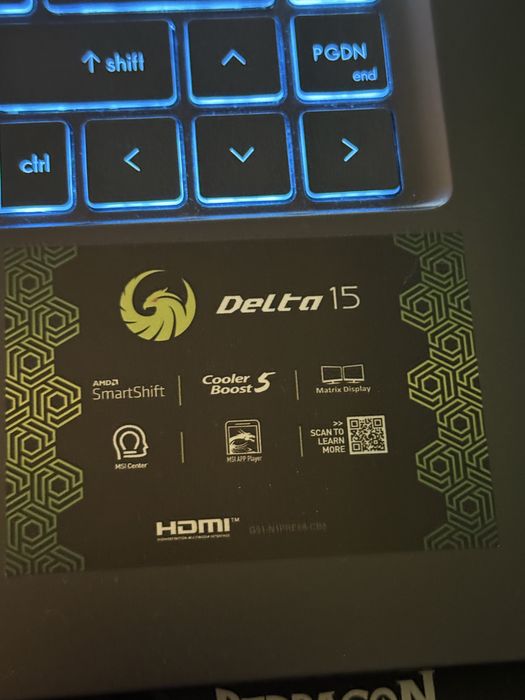 MSI Delta 15 / Ryzen 9 5900HX / AMD RX 6700m 10GB