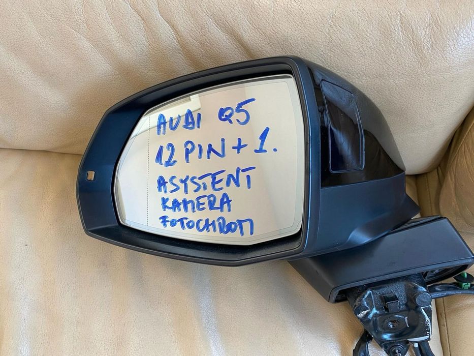 lusterko lewe audi q5 80a 12 pin+1 kamera lub prawe 15 pin +1