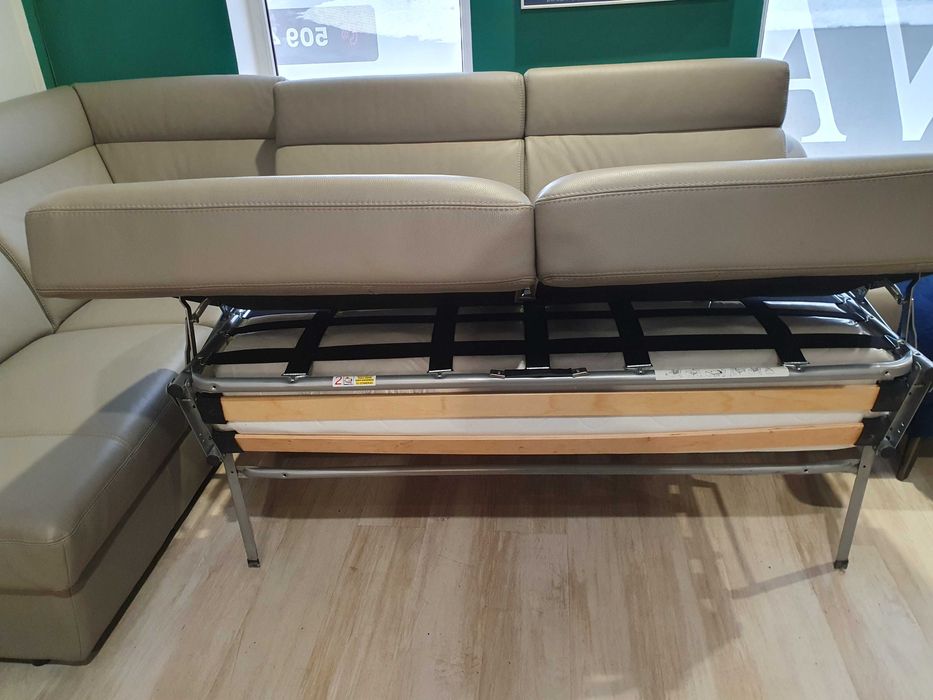 PAPAVERO NAROŻNIK z funkcją spania skóraVERO Promocja