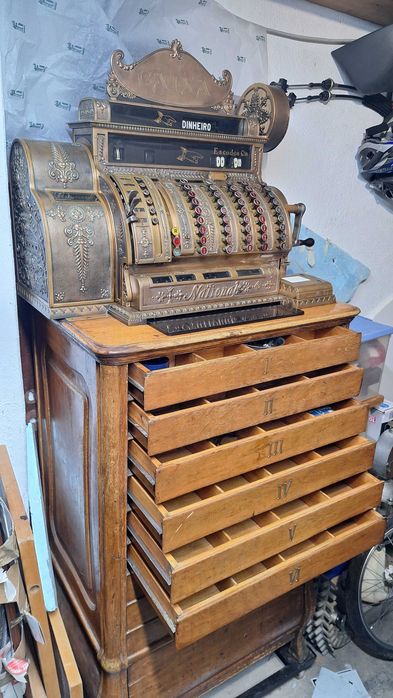 Máquina registadora Nacional 6 gavetas