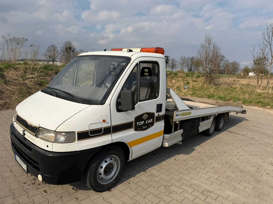 Autolaweta Peugeot Boxer platforma wciągarka 2.5TD Pomoc Drogowa
