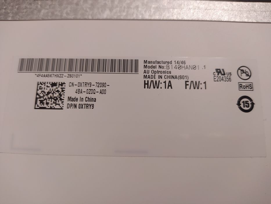 Matryca 14" B140HAN01.1 z Lenovo T440s