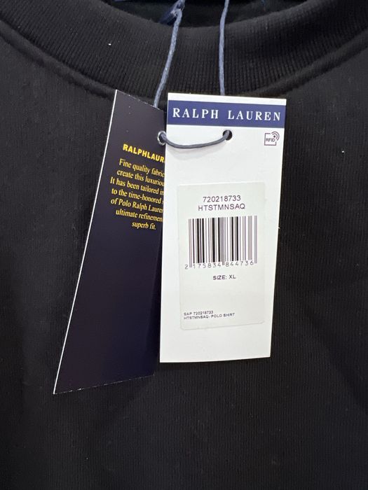 Sweat cardada preta Polo Ralph Lauren - NOVO