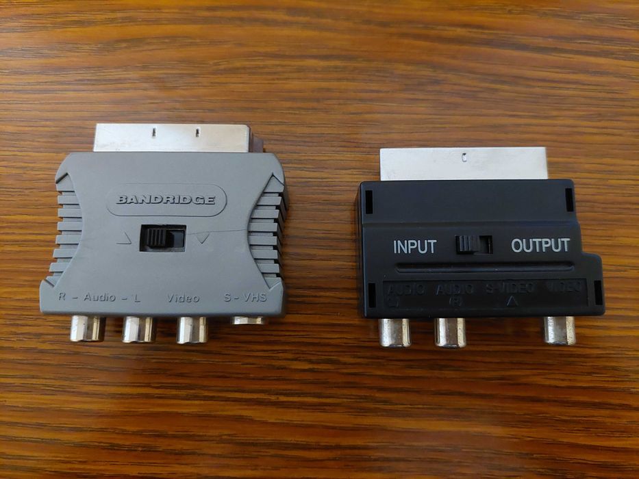 SCART Adapter Input/Output with 3 Female RCA Connectors + S-VHS64751434396803123