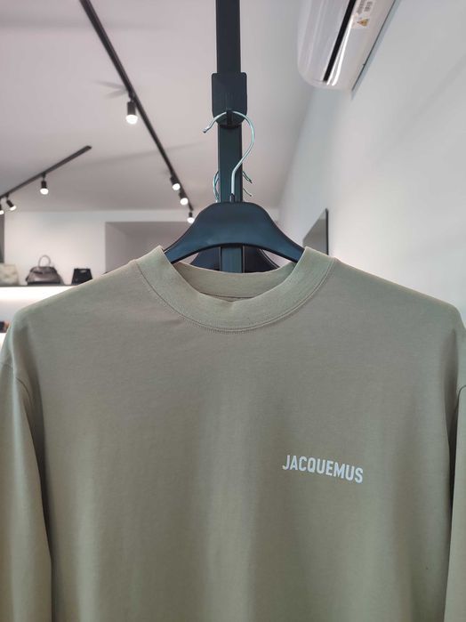 Лонгслів Jacquemus Le T-Shirt Manches Long Sleeve T-Shirt Khaki