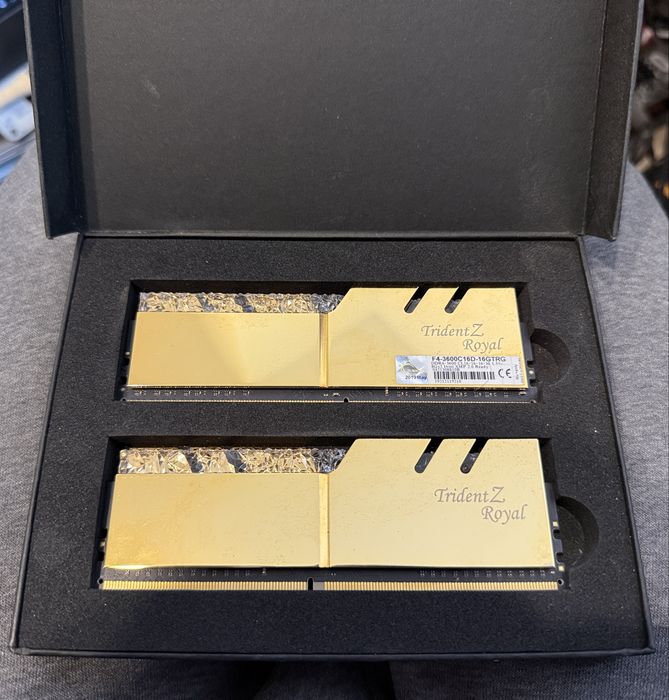 G.Skill Trident Z Royal Gold 16gb 2x8gb 3600MHz CL16 samsung b die
