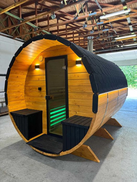 Sauna, beczka ogrodowa, do samodzielnego montażu