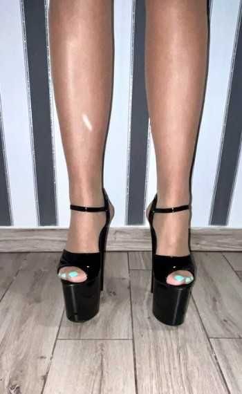 247/ OD RĘKI 45 Męskie Szpilki szklanki 20 cm gogo pole dance 35-43EU