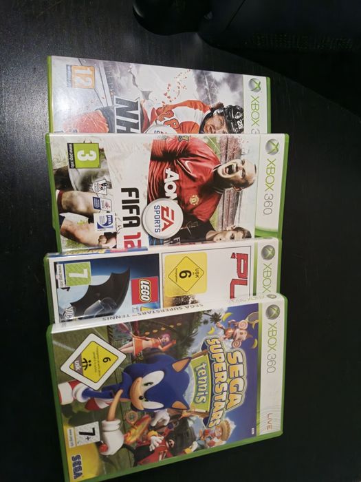 Xbox 360 Elite Black 120GB (Cabos, Controle e 4 Jogos incluídos)