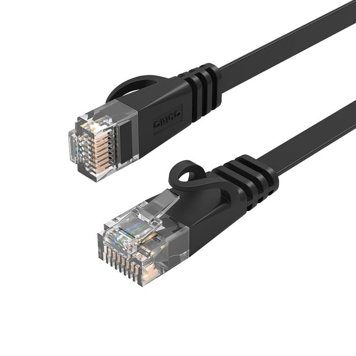 Kabel sieciowy Ethernet Orico PUG-C7B CAT7 10Gbps RJ45 internetowy LAN płaski 5 m - czarny