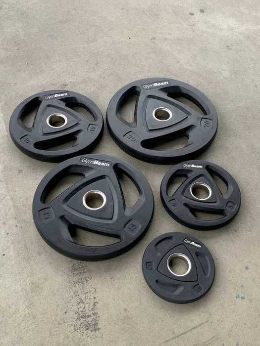 Диски 2.5, 5, 10, 15, 20, 25 кг для олімпійської штанги грифу у гумі
