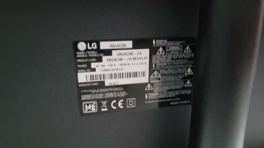 TV LG 49UJ620V 49" LED IPS UltraHD 4K